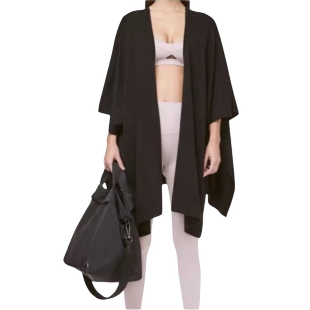 Lululemon Athletica “Free To Coast”  one size V-back knit wrap , sweater